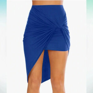 Sexy high waisted scrunched skirt